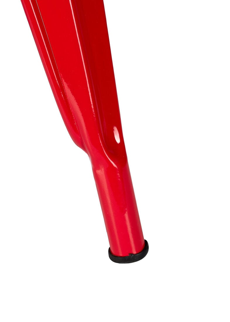 Chivari Red Hi Gloss Tolix Style Metal Chair CTMR-AX-T