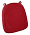 Chivari Red with Red Piping 2.5" Thick Chair Cushion - World's Best Cushions CUSHBST-RR-AX-T
