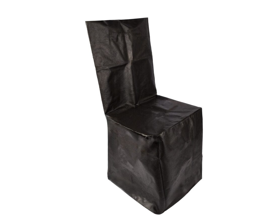 Chivari Cross Back Chair Protective Cover Black P-COVERXB-HEAVYNL-AX-T