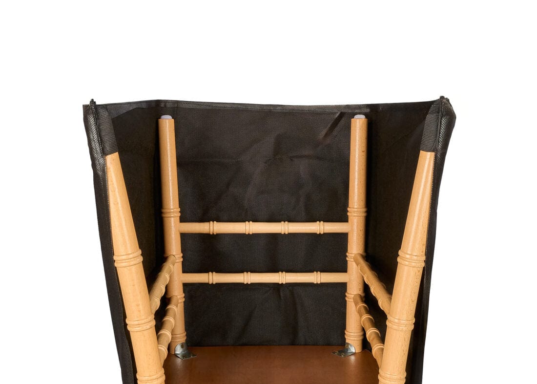 Chivari Cross Back Chair Protective Cover Black P-COVERXB-HEAVYNL-AX-T