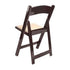 Chivari Fruitwood Resin Folding Chair with Tan Cushion CFRF-TAN-AX-T