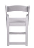 Chivari 100 Chair Pack White Resin Folding Chair Slatted Seat 650 lbs Weight Capacity* 2 Year Total Warranty* CFRW-SLATTED-CX-T-100