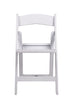 Chivari 100 Chair Pack White Resin Folding Chair Slatted Seat 650 lbs Weight Capacity* 2 Year Total Warranty* CFRW-SLATTED-CX-T-100