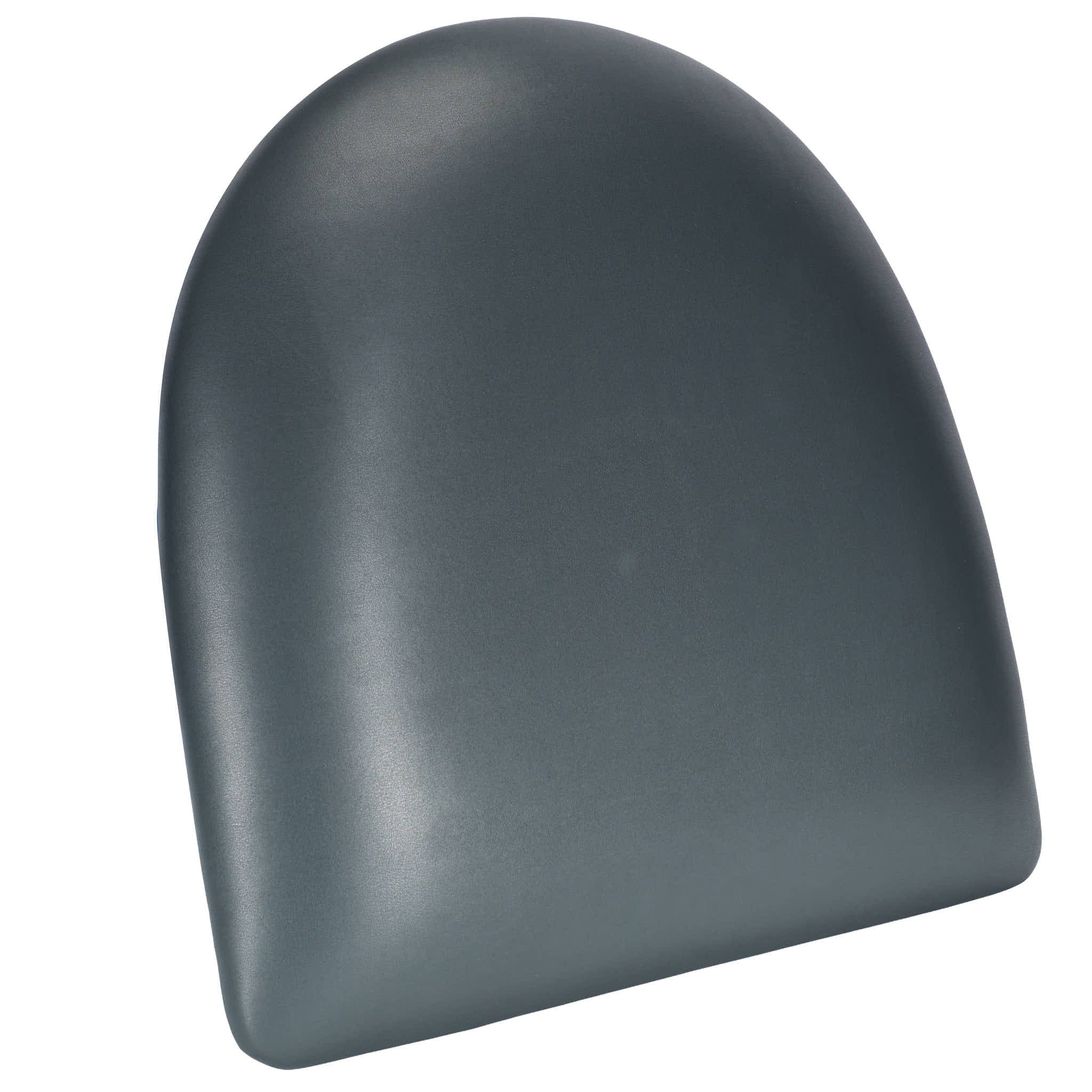 Chivari Replacement Dark Gray Vinyl Chair Seat for Metal Restaurant Ladder Back Chairs SLVDG-ZF