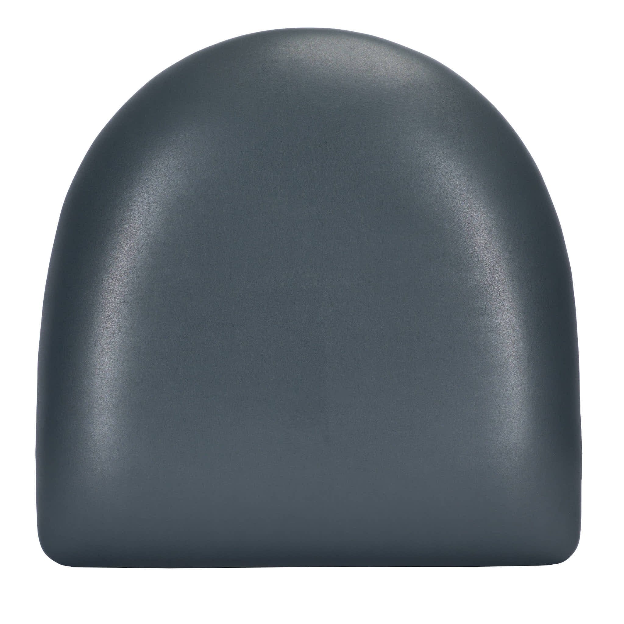 Chivari Replacement Dark Gray Vinyl Chair Seat for Metal Restaurant Ladder Back Chairs SLVDG-ZF