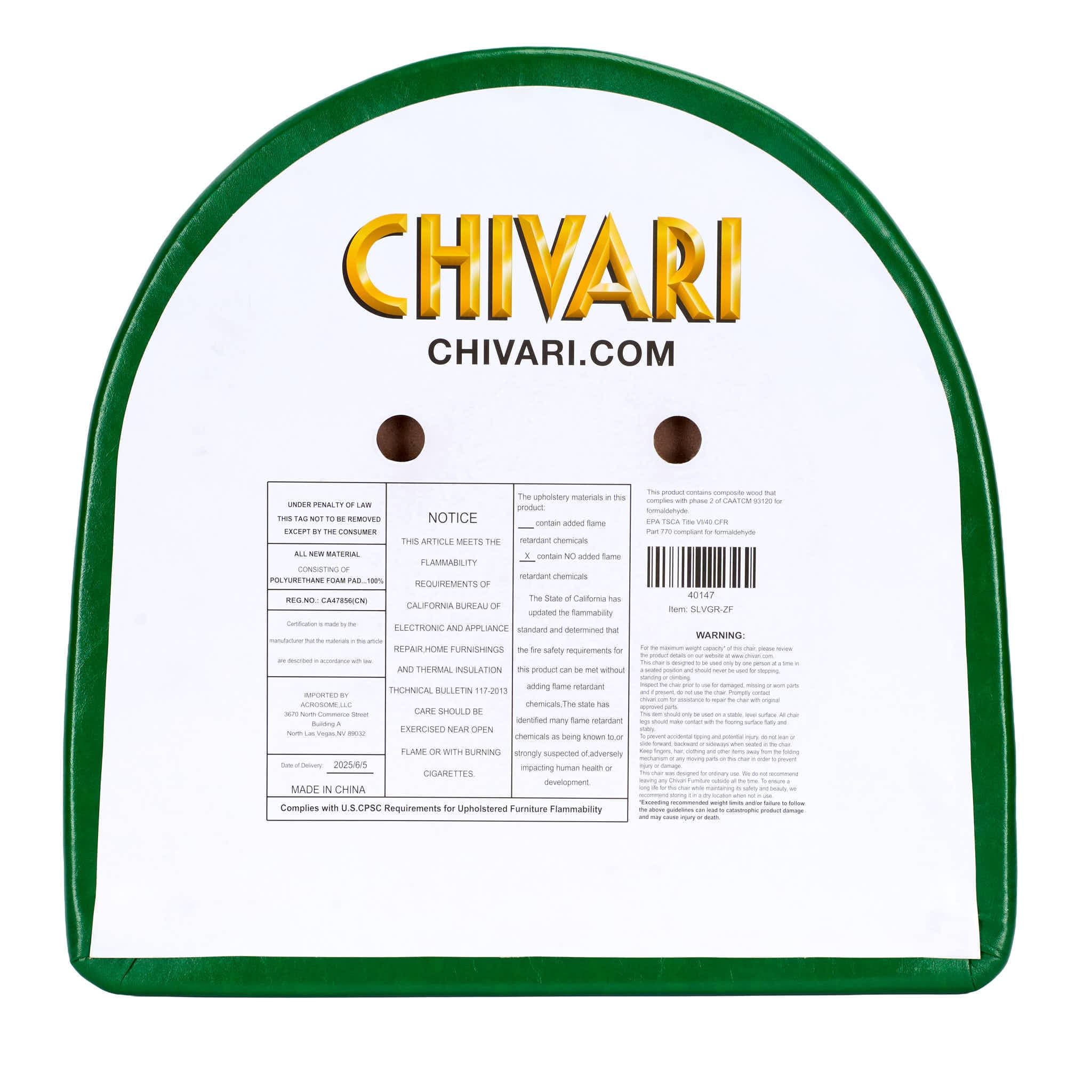Chivari Replacement Green Vinyl Chair Seat for Metal Restaurant Ladder Back Chairs SLVGR-ZF