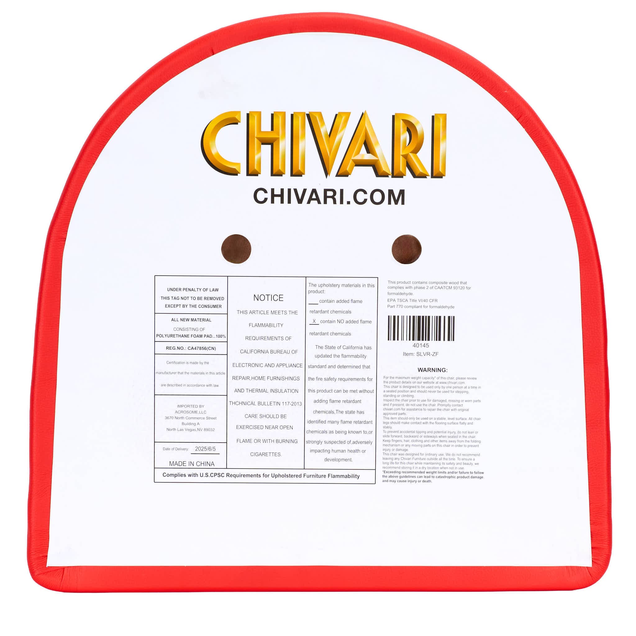 Chivari Replacement Red Vinyl Chair Seat for Metal Restaurant Ladder Back Chairs SLVR-ZF