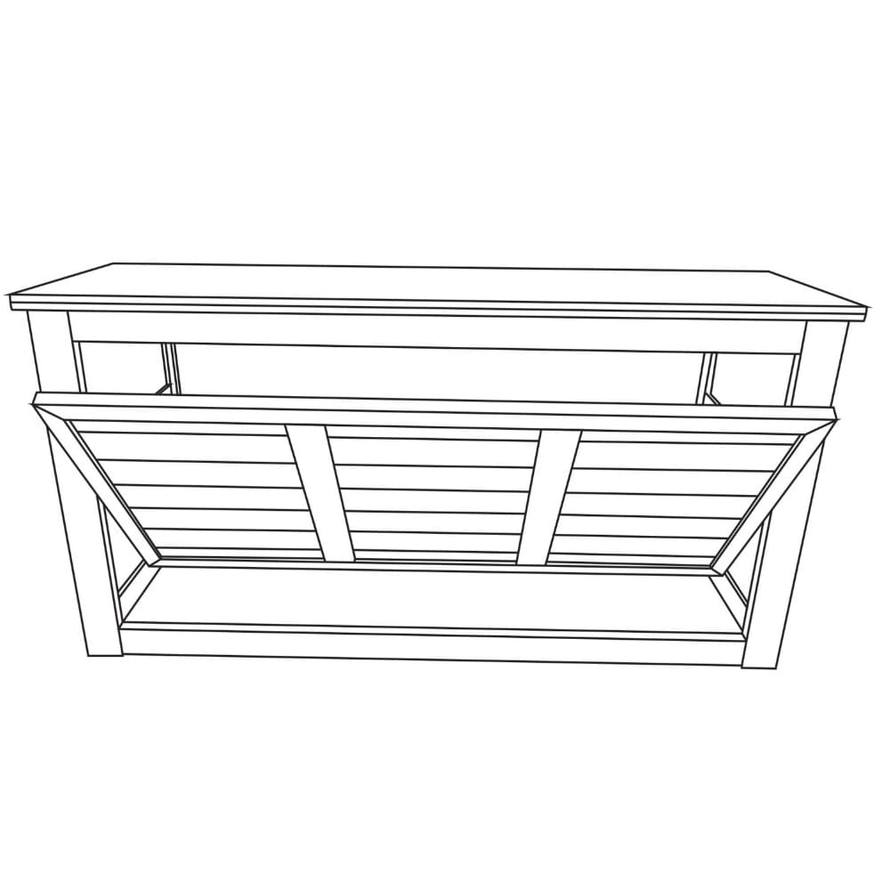 Chivari 7' Chestnut Portable Folding Bar with Reversible Front BAR-FOLD-84KTR-CHE-AX-T