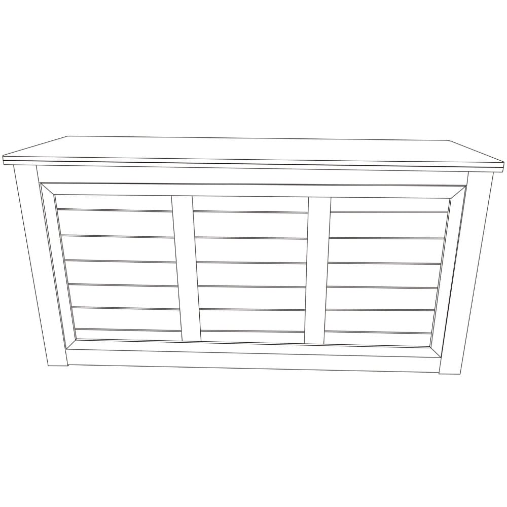 Chivari 7' Chestnut Portable Folding Bar with Reversible Front BAR-FOLD-84KTR-CHE-AX-T