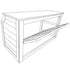 Chivari 7' Chestnut Portable Folding Bar with Reversible Front BAR-FOLD-84KTR-CHE-AX-T
