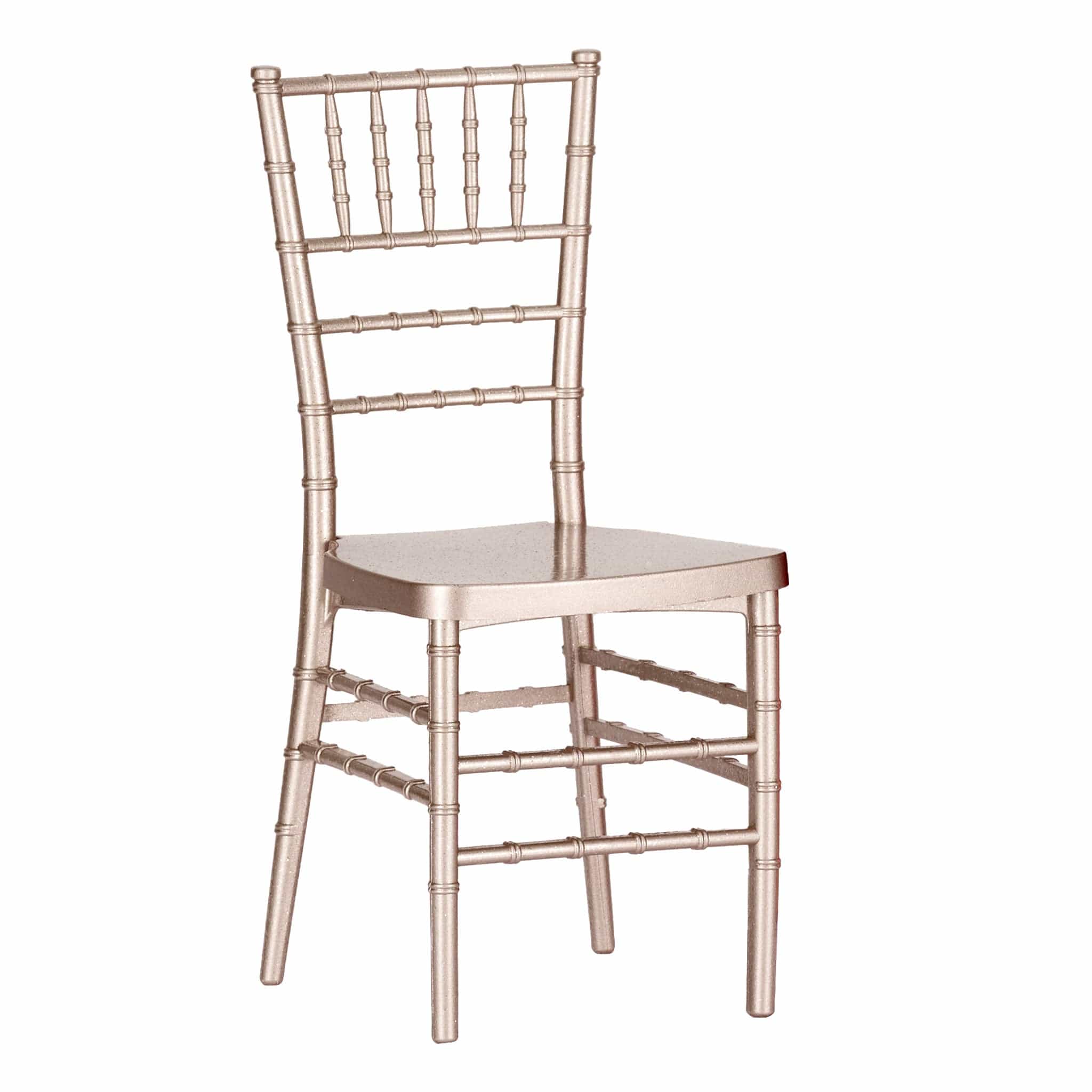 Chivari Rose Gold Champagne Mini Chiavari Chair 1:6 Scale Model CCRRGC-TY-AX