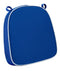 Chivari Royal Blue with White Piping 2.5" Thick Chair Cushion - World's Best Cushions CUSHBST-BLW-AX-T