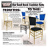 Beige Chiavari Chair Comfort Upgrade Kit with SlipNot™ Technology