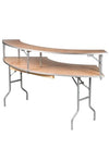 Chivari 7 Foot (84"x12") Serpentine Plywood Bar Top Buffet Riser BARPLYSERP84M-AX-T