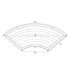 S-Curve Serpentine Farm Table Kit - Seats 22 - Includes 4 White Distressed Serpentine Tables