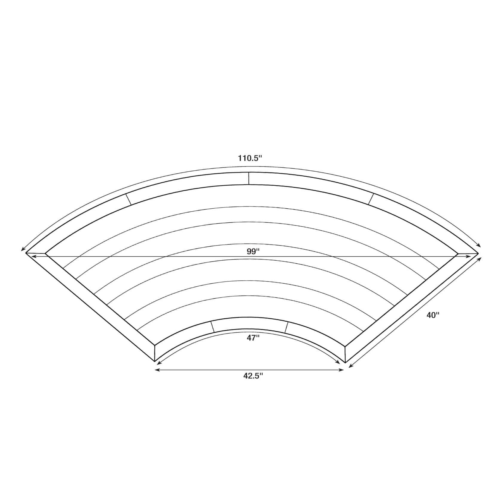 Chivari Enclosed Circle Serpentine Farm Table Kit - Seats 16 - Includes 4 White Distressed Serpentine Tables TFARM-SNKT-WD3