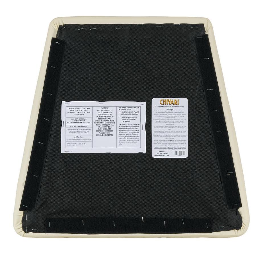 Chivari Ivory Vinyl Panel Back Cushion for Horn Chair SHVIV-ZG-T