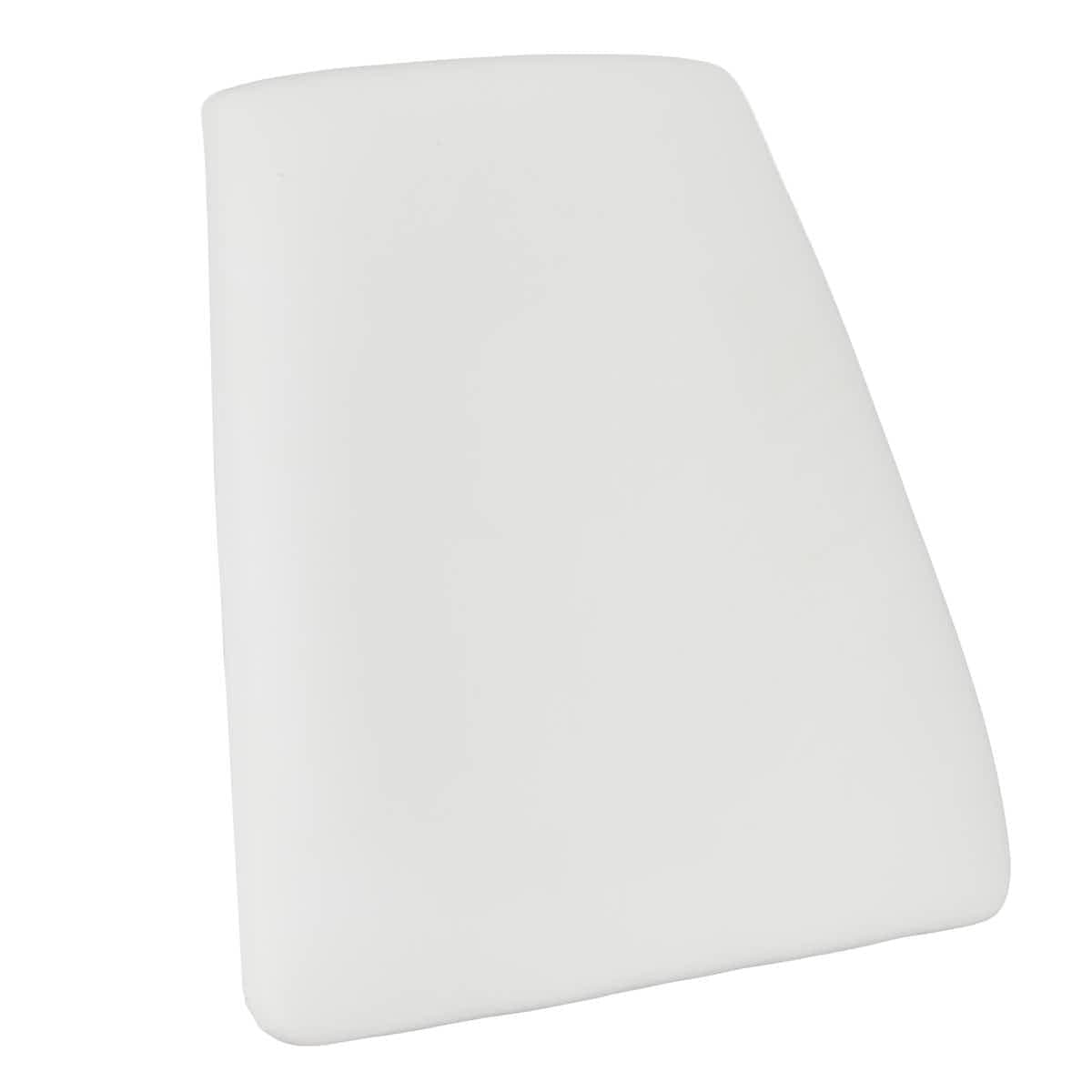 Chivari White Vinyl Panel Back Cushion for Horn Chair SHVWH-ZG-T