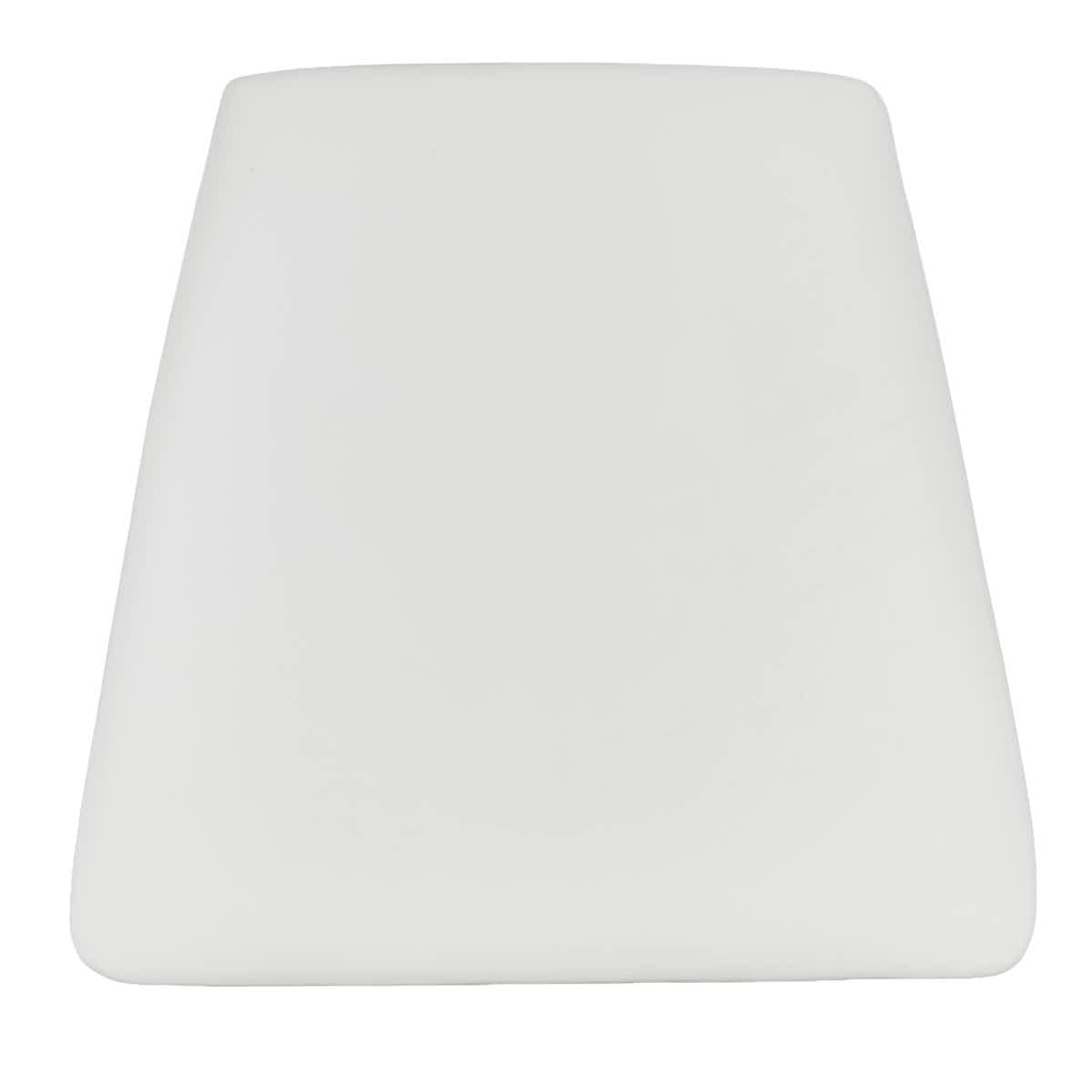 Chivari White Vinyl Panel Back Cushion for Horn Chair SHVWH-ZG-T