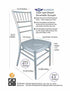 Chivari Silver Aluminum Chiavari Chair CCAS-AX-T