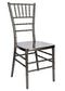 Chivari Metallic Silver Onyx Resin Steel Skeleton™ Chiavari Chair CCRMG-STEEL-AX-T