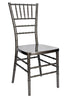 Chivari Metallic Silver Onyx Resin Steel Skeleton™ Chiavari Chair CCRMG-STEEL-AX-T