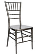 Chivari Metallic Silver Onyx Resin Steel Skeleton™ Chiavari Chair CCRMG-STEEL-AX-T
