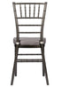 Chivari Metallic Silver Onyx Resin Steel Skeleton™ Chiavari Chair CCRMG-STEEL-AX-T