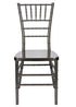 Chivari Metallic Silver Onyx Resin Steel Skeleton™ Chiavari Chair CCRMG-STEEL-AX-T