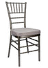 Chivari Metallic Silver Onyx Resin Steel Skeleton™ Chiavari Chair CCRMG-STEEL-AX-T