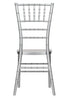 Chivari 40 Chair Pack Silver Steel Skeleton™ Resin Chiavari Chair CCRS-STEEL-AX-T-40