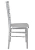 Chivari 40 Chair Pack Silver Steel Skeleton™ Resin Chiavari Chair CCRS-STEEL-AX-T-40