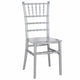 Chivari Silver BasicResin™ Chiavari Chair CCPS-SG-T