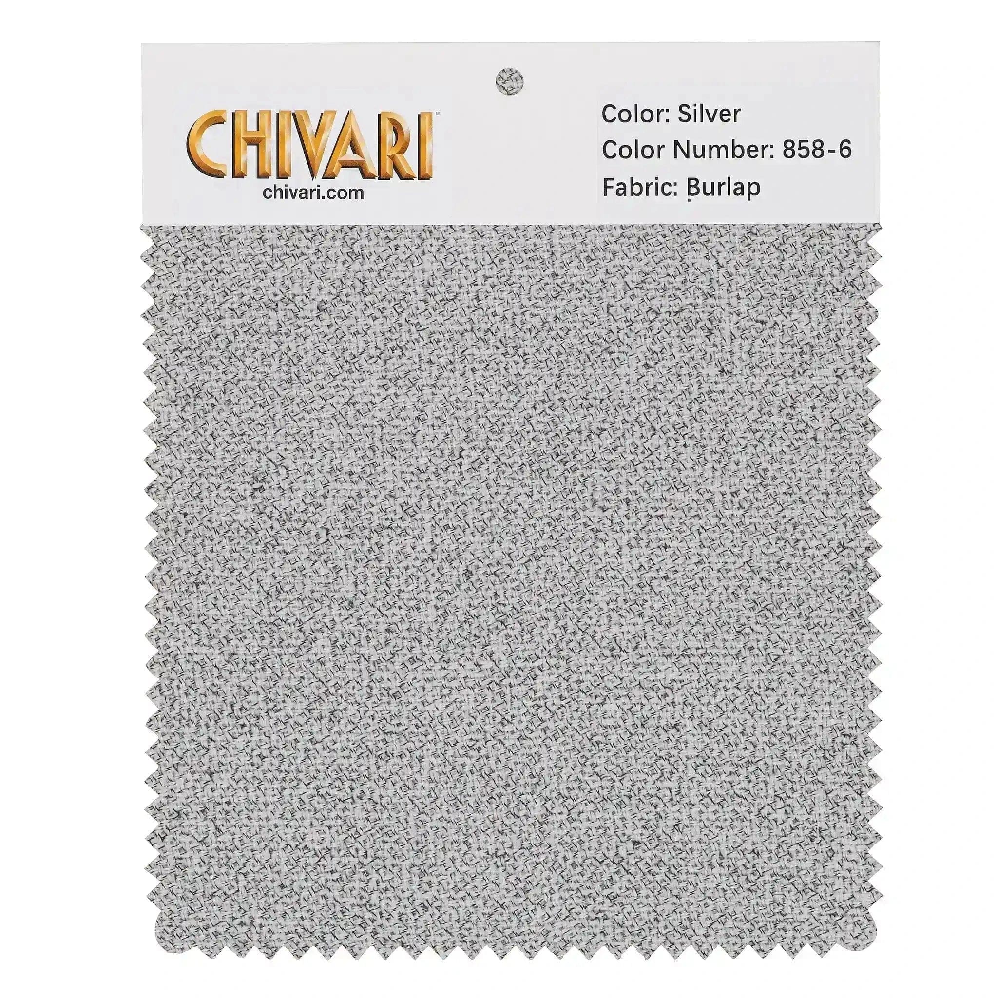 Chivari World’s Best Cushion Fabric Swatch – Silver SW-B-SR-A