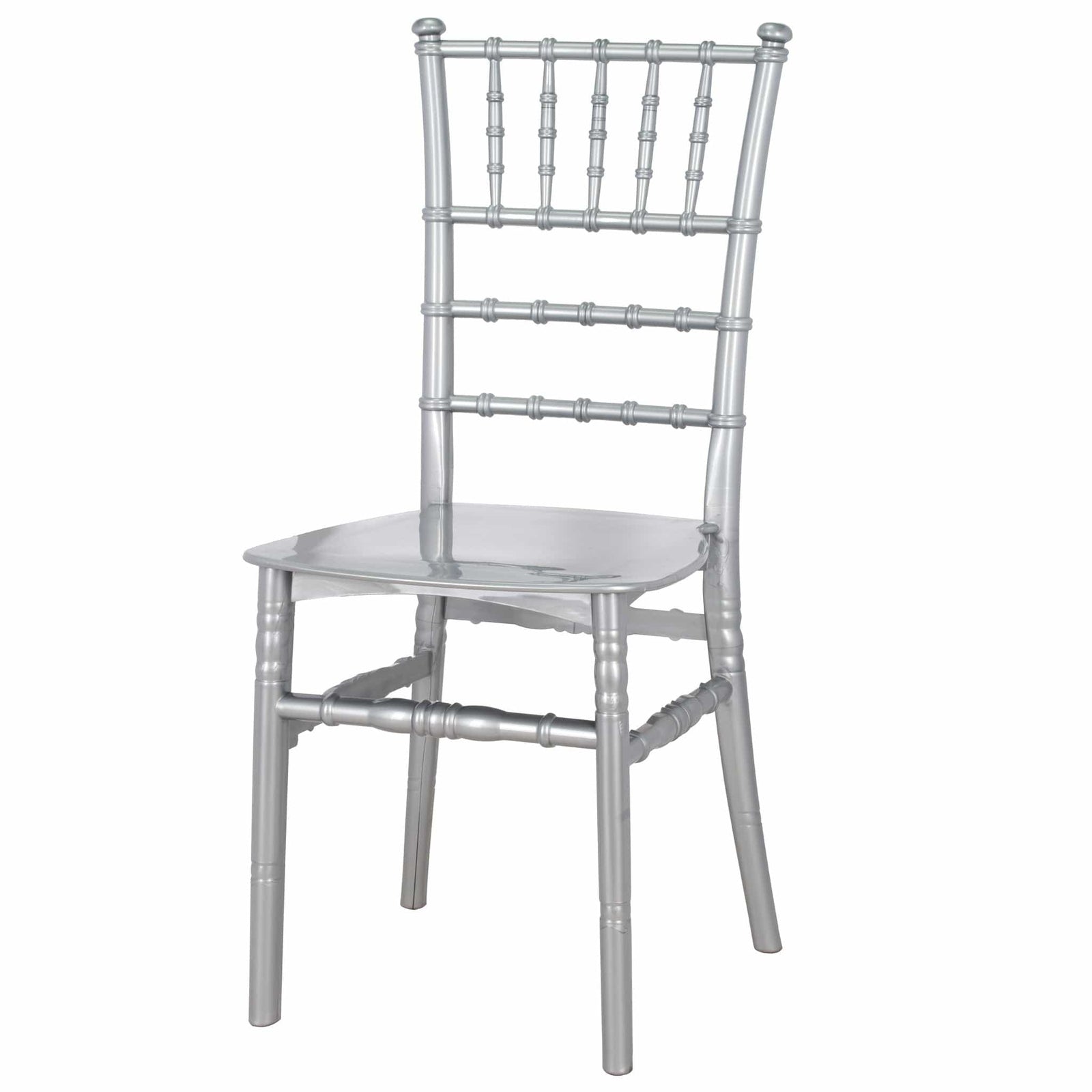Chivari Silver BasicResin™ Chiavari Chair CCPS-SG-T