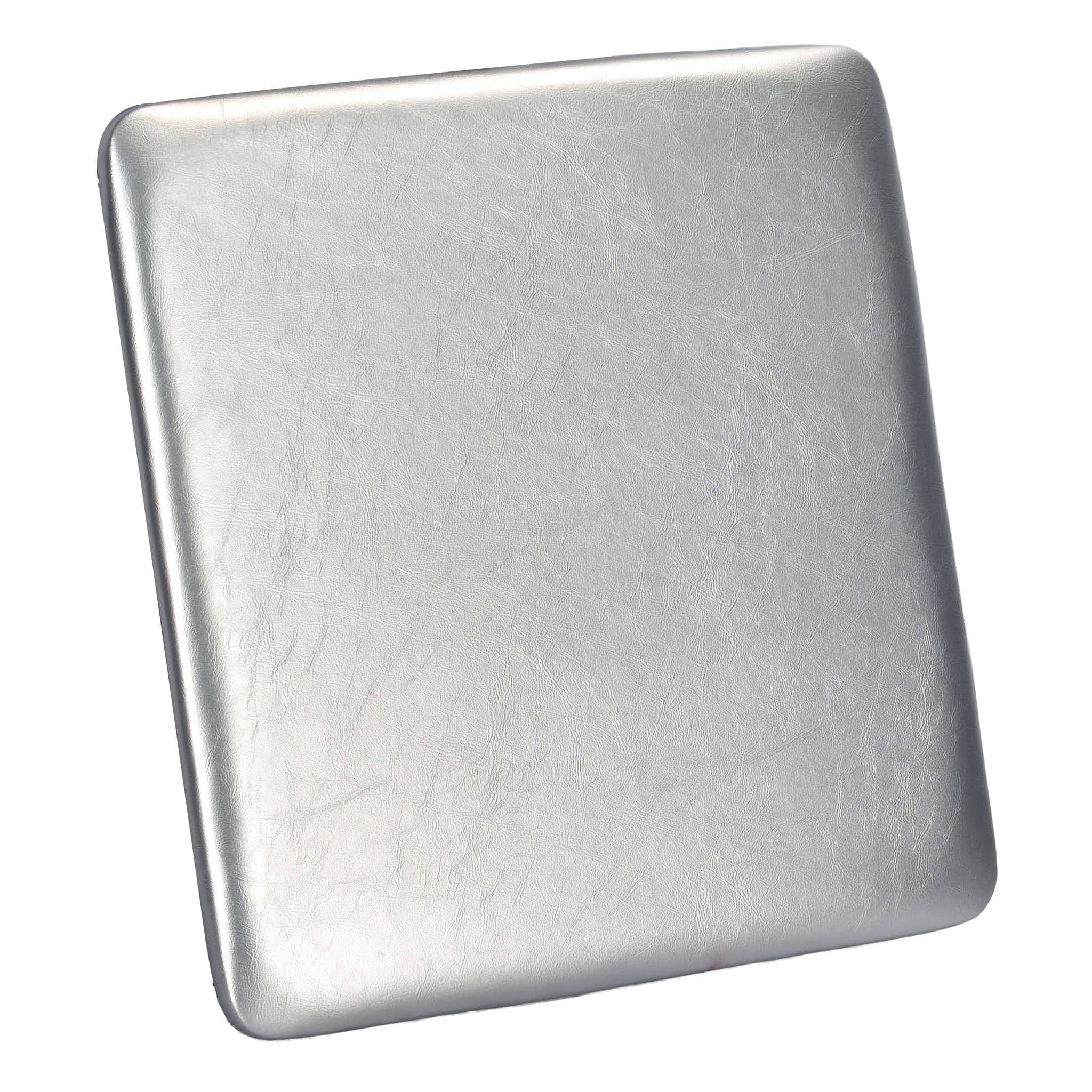 Chivari Silver 1.75" Vinyl Panel Cushion with SlipNot™ Technology for Clear Folding Chair CUSHPANVIN-FLD-SLV-AX