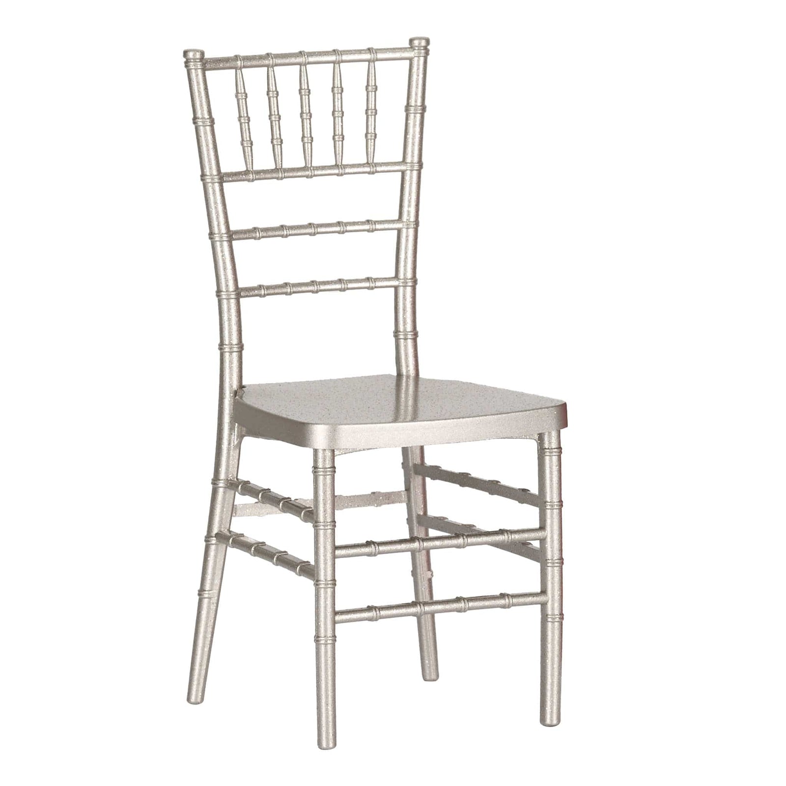 Chivari Sparkling Silver Champagne Mini Chiavari Chair 1:6 Scale Model CCRSCS-TY-AX