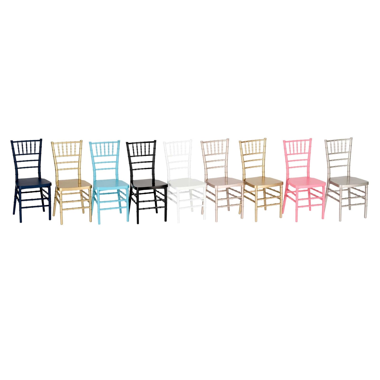 Chivari Sparkling Silver Champagne Mini Chiavari Chair 1:6 Scale Model CCRSCS-TY-AX