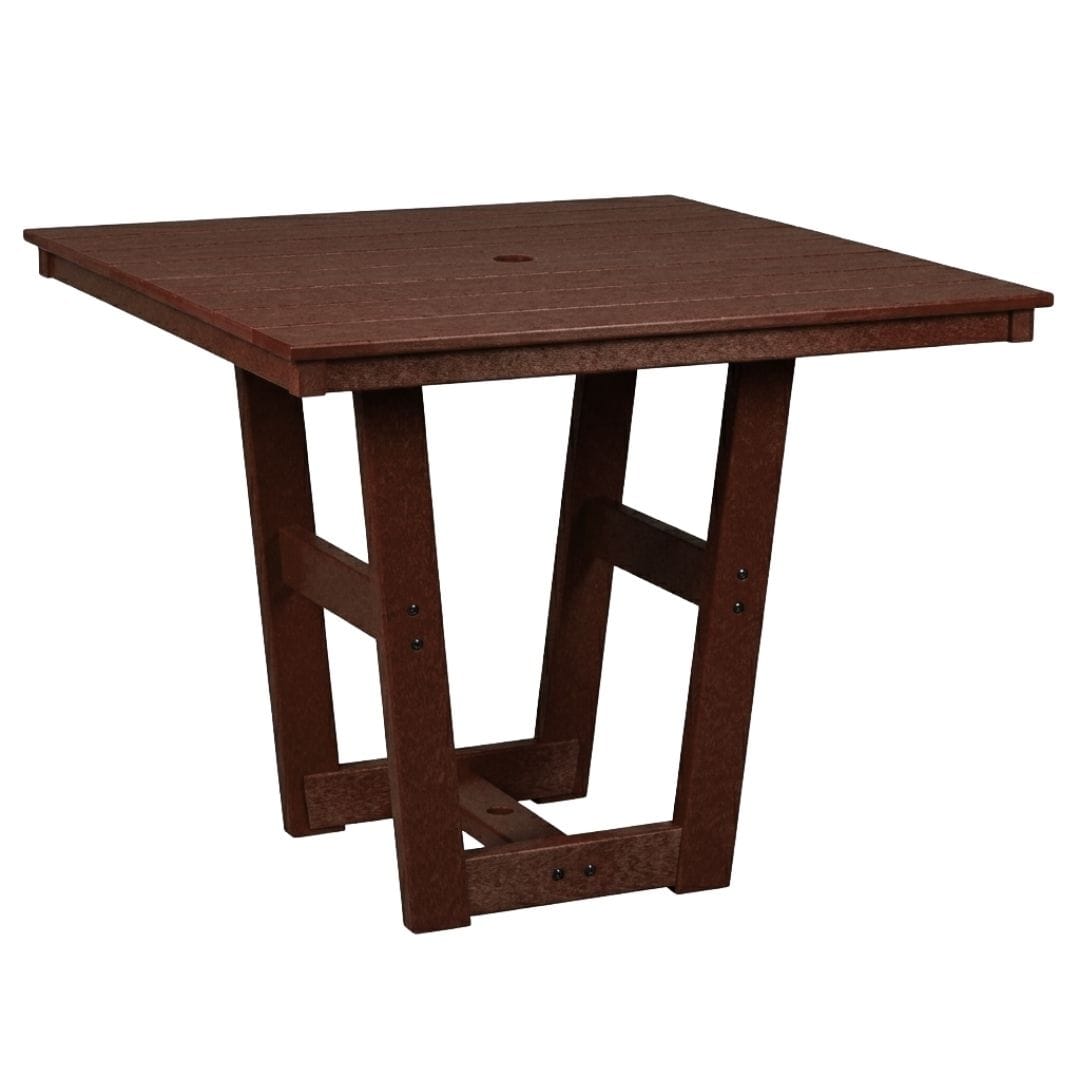 Solstice 44" Square Brown Solstice Harlow Counter Table SLT-4444C-P1HW36-BR