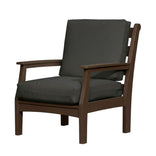 Brown Solstice Mayfield Outdoor Chair with Canvas Black Cushions