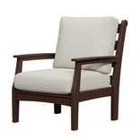 Brown Solstice Mayfield Outdoor Chair with Canvas Natural Cushions