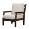 Solstice Brown Solstice Mayfield Outdoor Chair with Canvas Natural Cushions SLT-MAY-1S-BR-CN