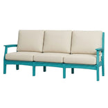Aruba Blue Solstice Mayfield Outdoor Sofa with Canvas Natural Cushions