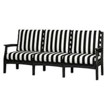 Black Solstice Mayfield Outdoor Sofa with Cabana Classica Cushions