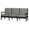 Solstice Black Solstice Mayfield Outdoor Sofa with Cabana Classica Cushions SLT-MAY-3S-BK-CC