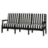 Solstice Black Solstice Mayfield Outdoor Sofa with Cabana Classica Cushions SLT-MAY-3S-BK-CC