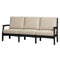Solstice Black Solstice Mayfield Outdoor Sofa with Echo Ash Cushions SLT-MAY-3S-BK-EA