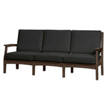 Brown Solstice Mayfield Outdoor Sofa with Canvas Black Cushions