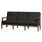 Solstice Brown Solstice Mayfield Outdoor Sofa with Canvas Black Cushions SLT-SLT-MAY-3S-BR-CB