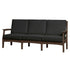 Solstice Brown Solstice Mayfield Outdoor Sofa with Canvas Black Cushions SLT-SLT-MAY-3S-BR-CB